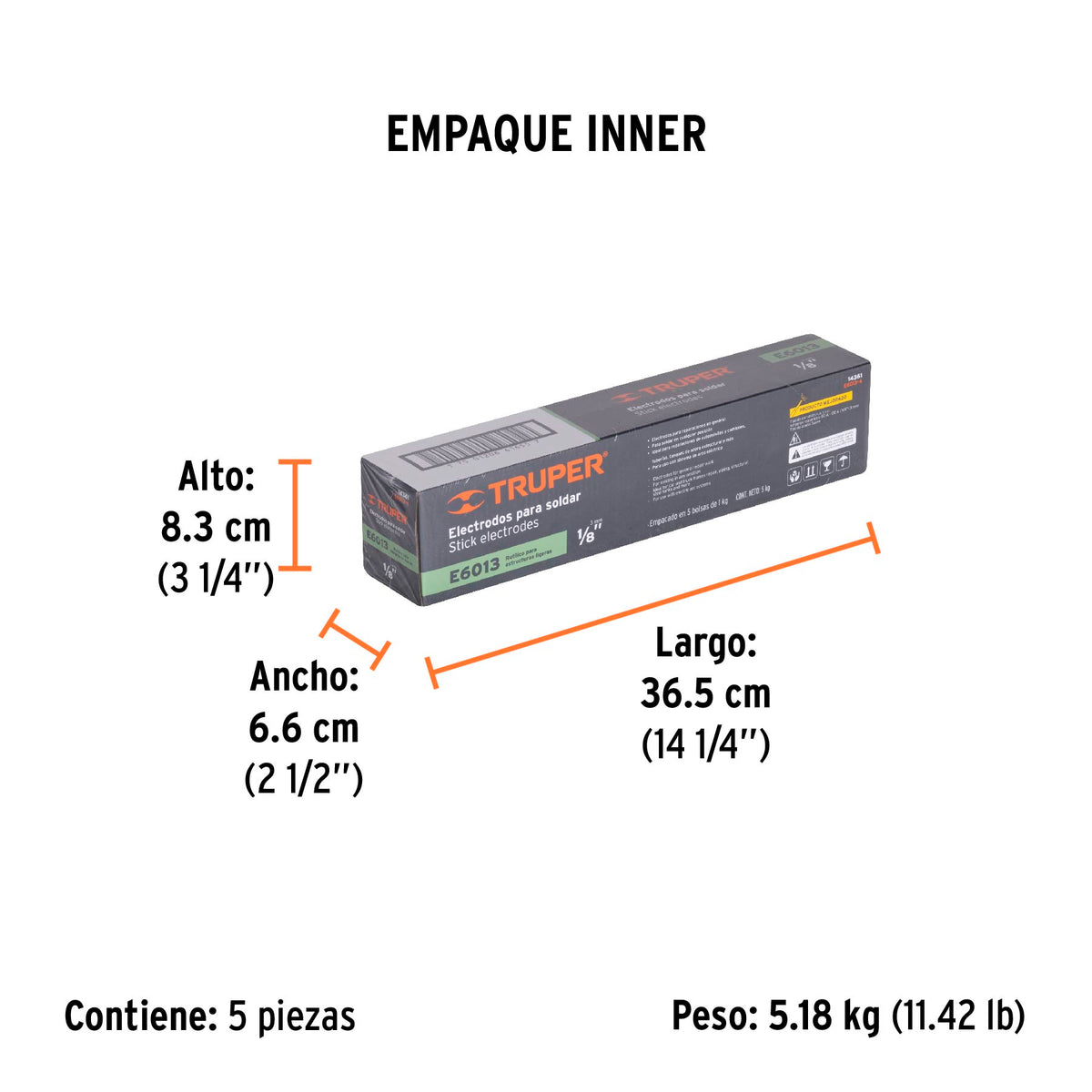 Bolsa con 1 kg de electrodos 6013 de 1/8" · vista 4