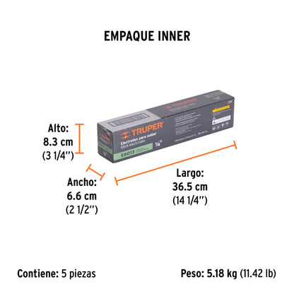 Bolsa con 1 kg de electrodos 6013 de 1/8" · vista 4