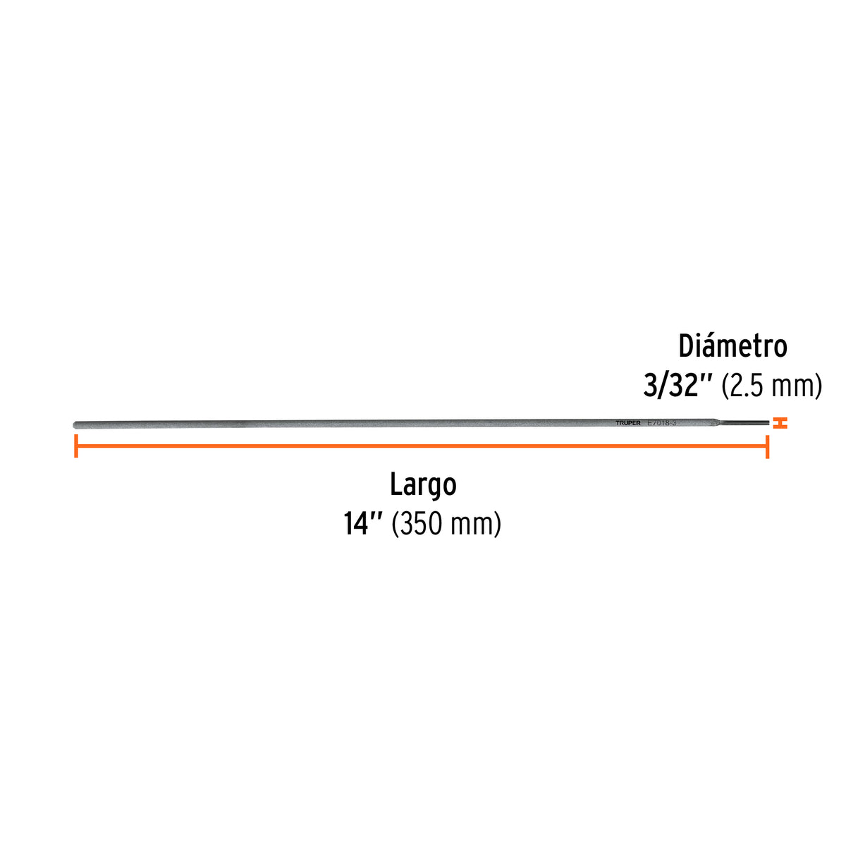 Bolsa con 1 kg de electrodos 7018 de 3/32" · vista 2