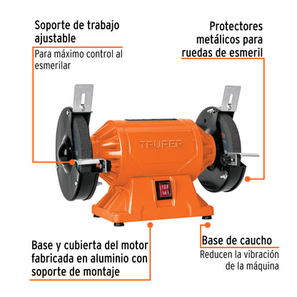 Esmeril de banco de 6 pulg - SKU 12785