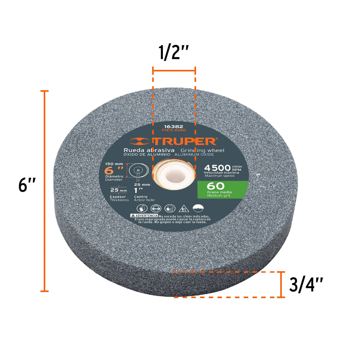 Esmeril de banco de 6 pulg - SKU 12785