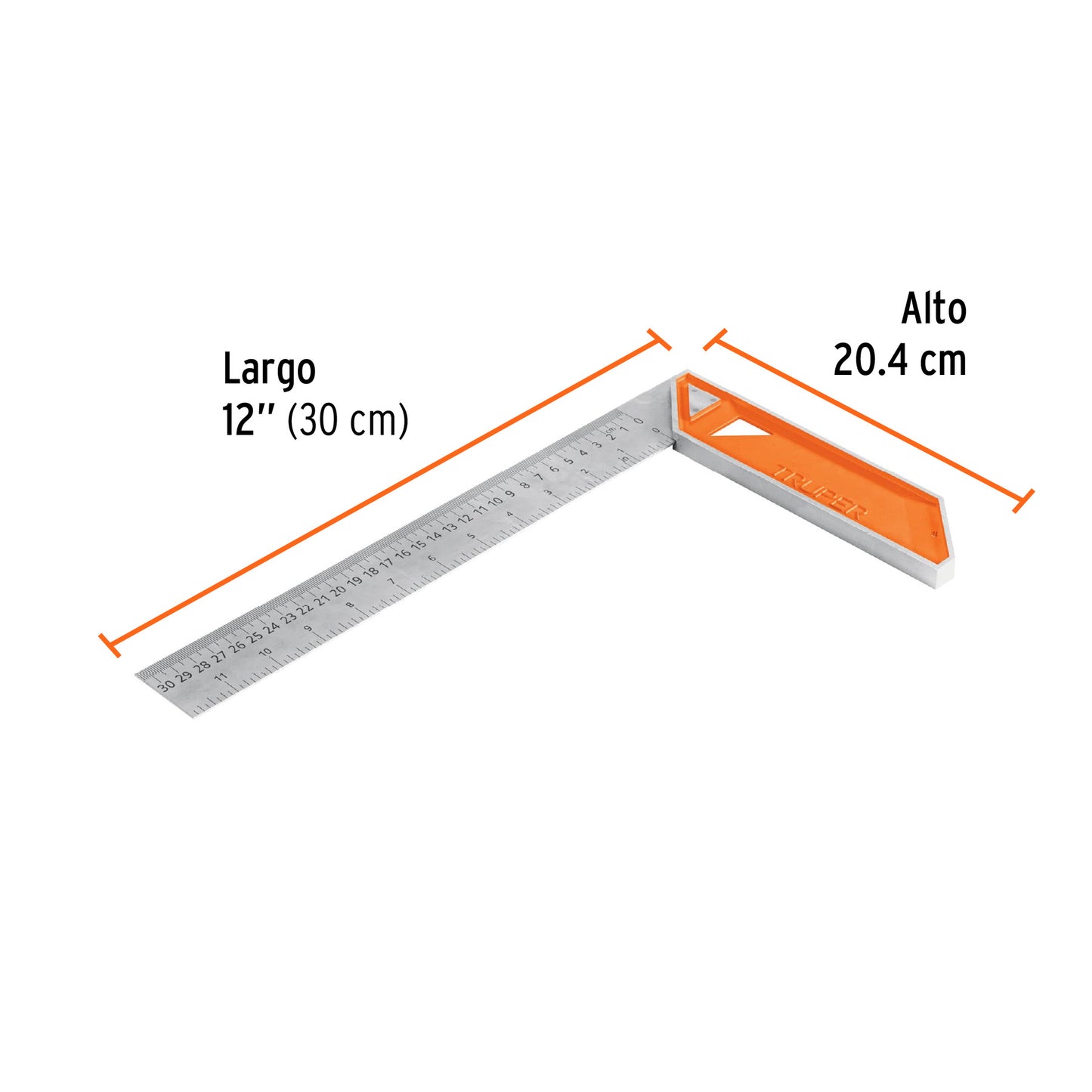 Escuadra de aluminio para carpintero 12