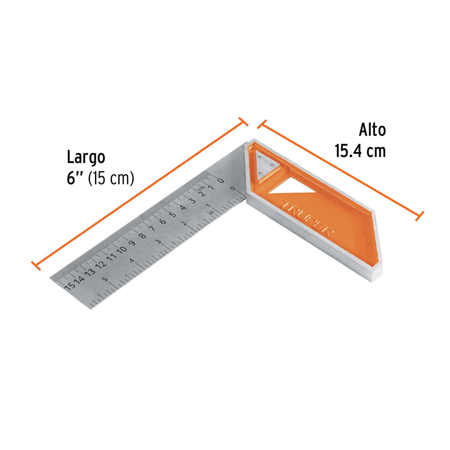 Escuadra de aluminio para carpintero 6