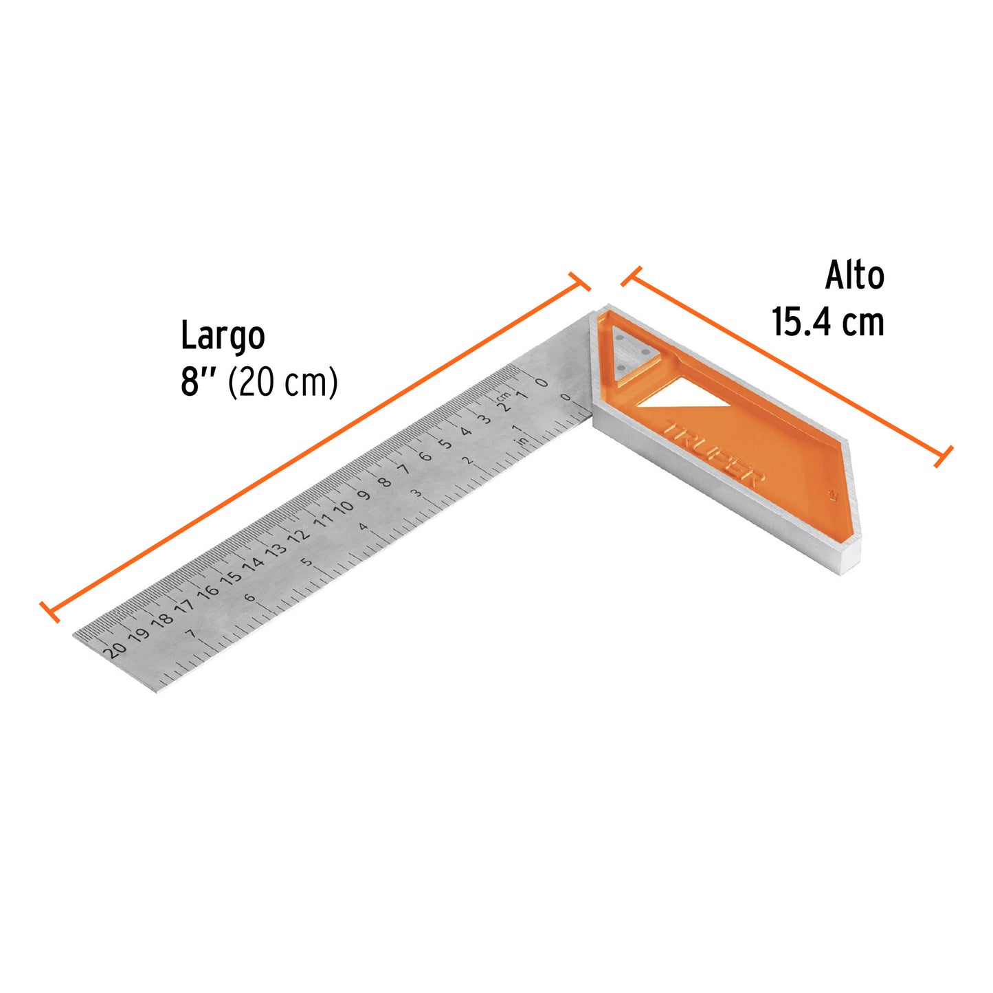 Escuadra de aluminio para carpintero 8