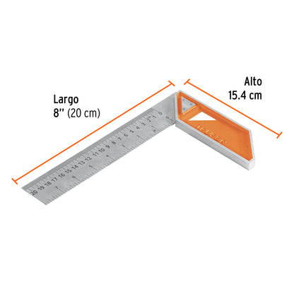 Escuadra de aluminio para carpintero 8