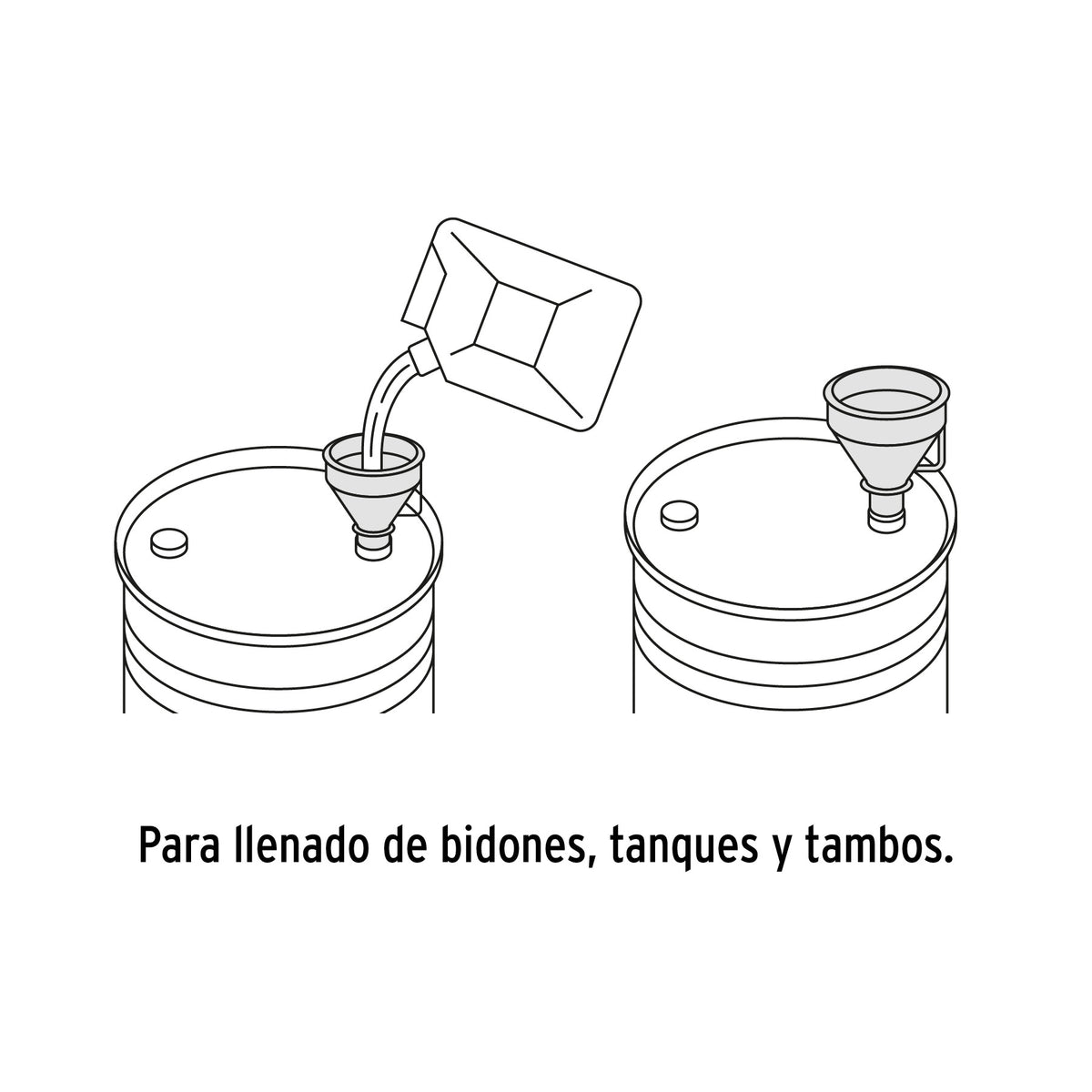 Embudo plástico 500 ml con filtro
