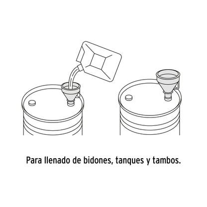 Embudo plástico 500 ml con filtro
