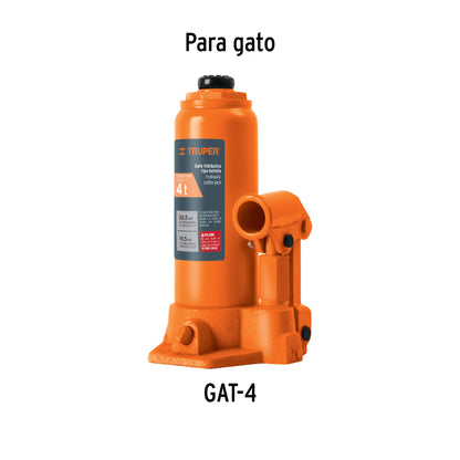 Empaques para gato de botella 4 toneladas