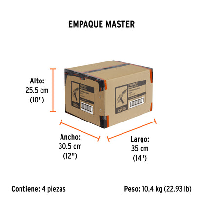 Esmeriladora angular de 950 W y  con interruptor de uso continuo