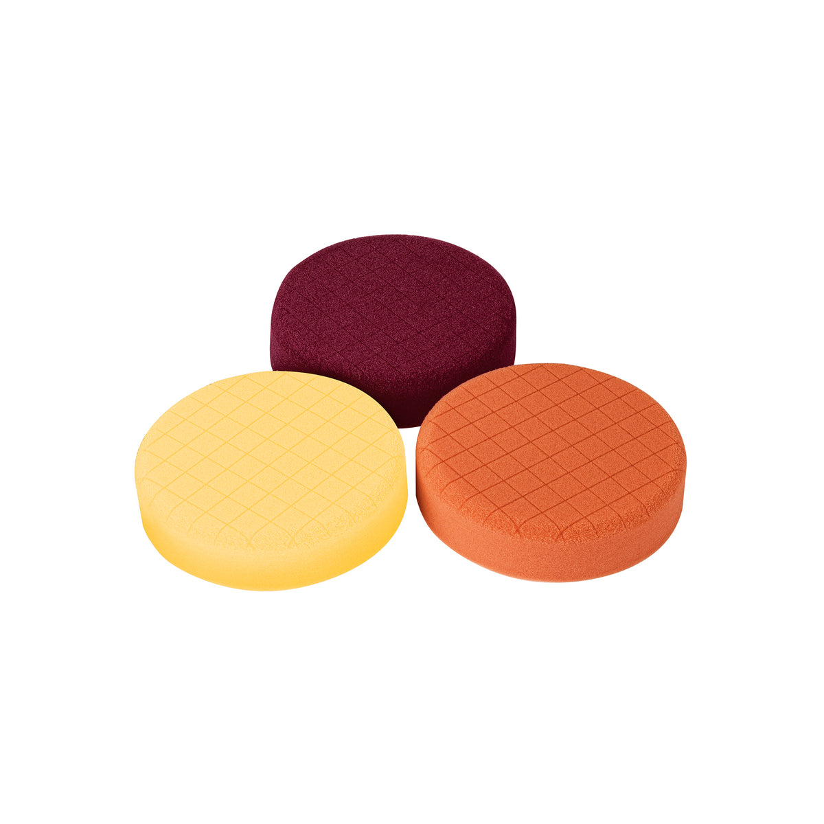 Juego de 3 esponjas para pulir de 5" hook and loop