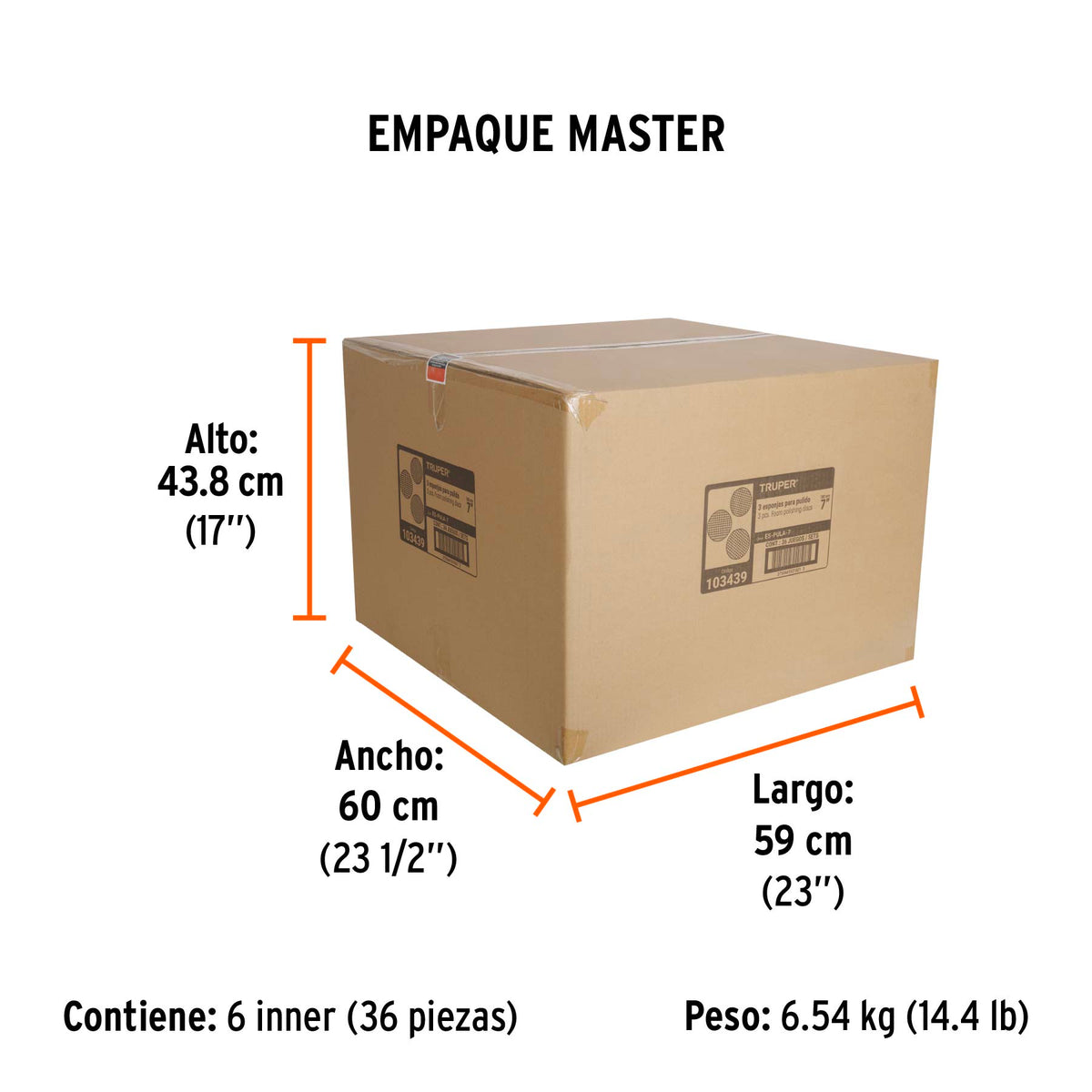 Juego de 3 esponjas para pulir de 7" hook and loop · vista 6