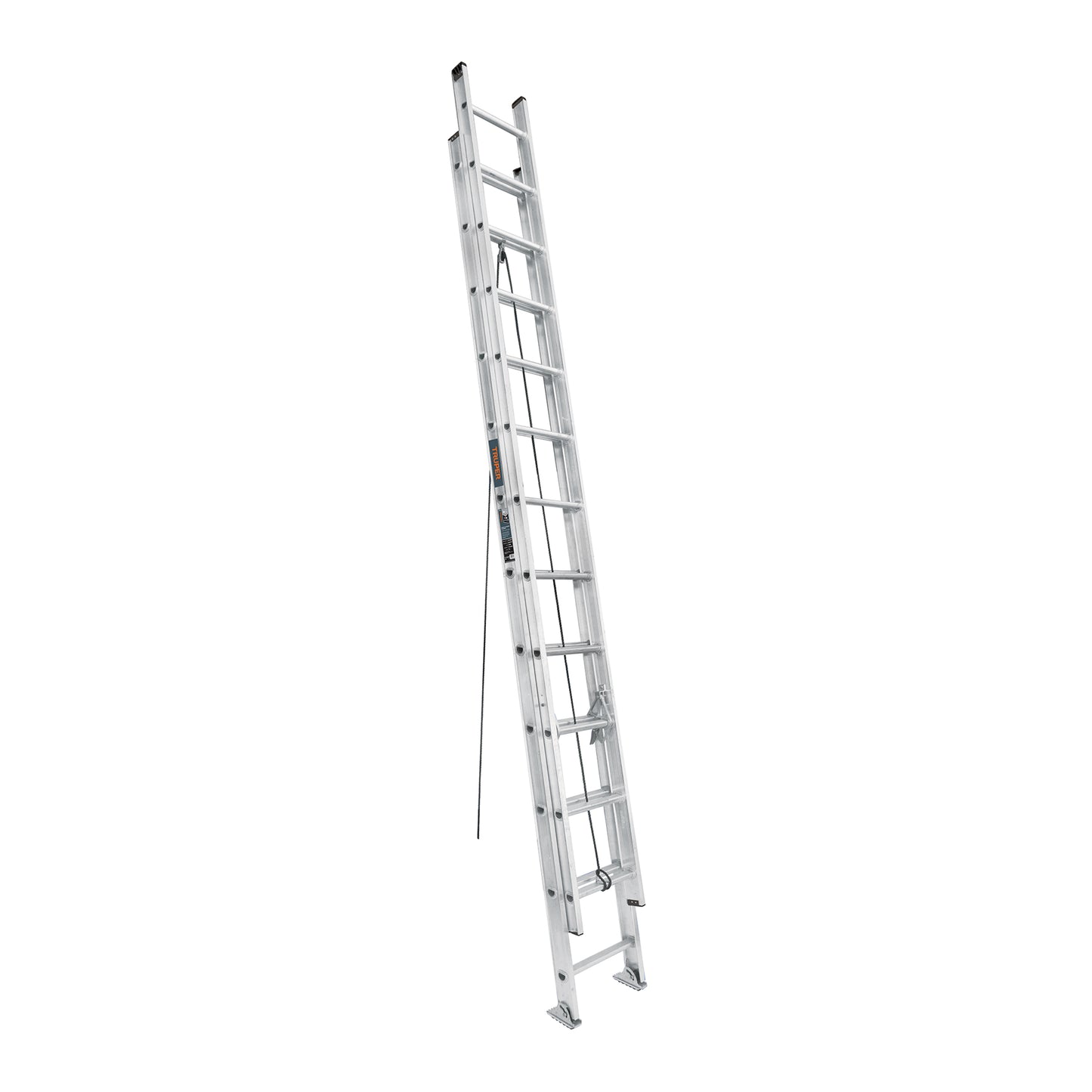 Escalera de extensión tipo III de 24 peldaños con polea y cuerda