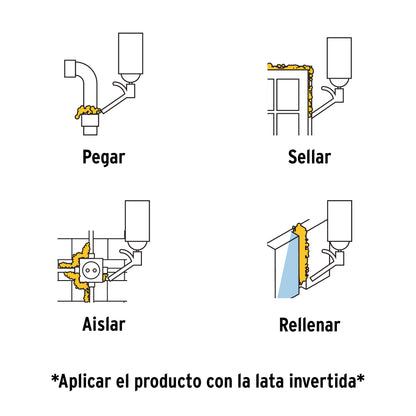 Espuma expansiva de poliuretano 500 ml