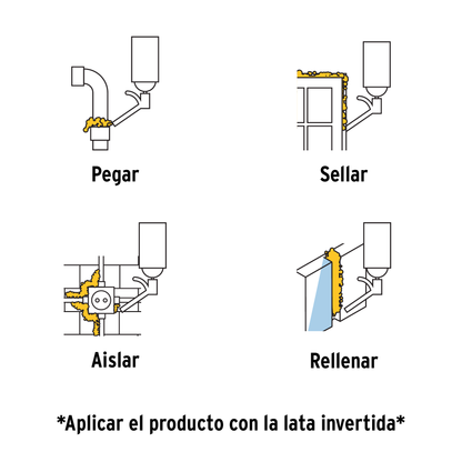 Espuma expansiva de poliuretano 750 ml