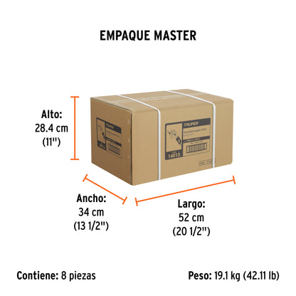 Esmeriladora angular de 700 W y con interruptor de uso continuo