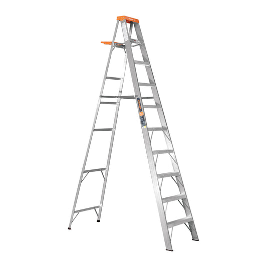 Escalera de tijera tipo II con bandeja 9 peldaños