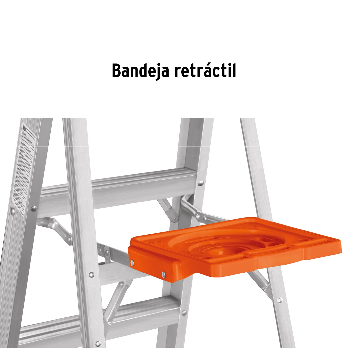 Escalera de tijera tipo II con bandeja 9 peldaños
