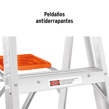 Escalera de tijera tipo II con bandeja 9 peldaños