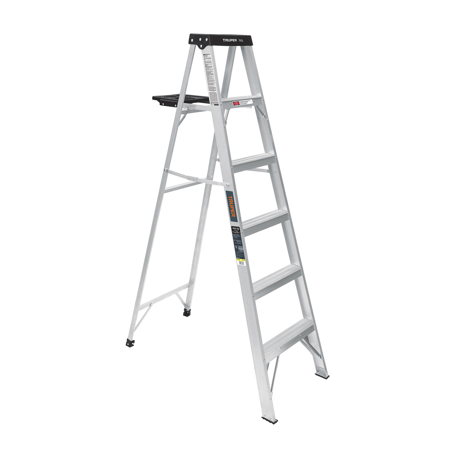 Escalera de tijera tipo III con bandeja 5 peldaños