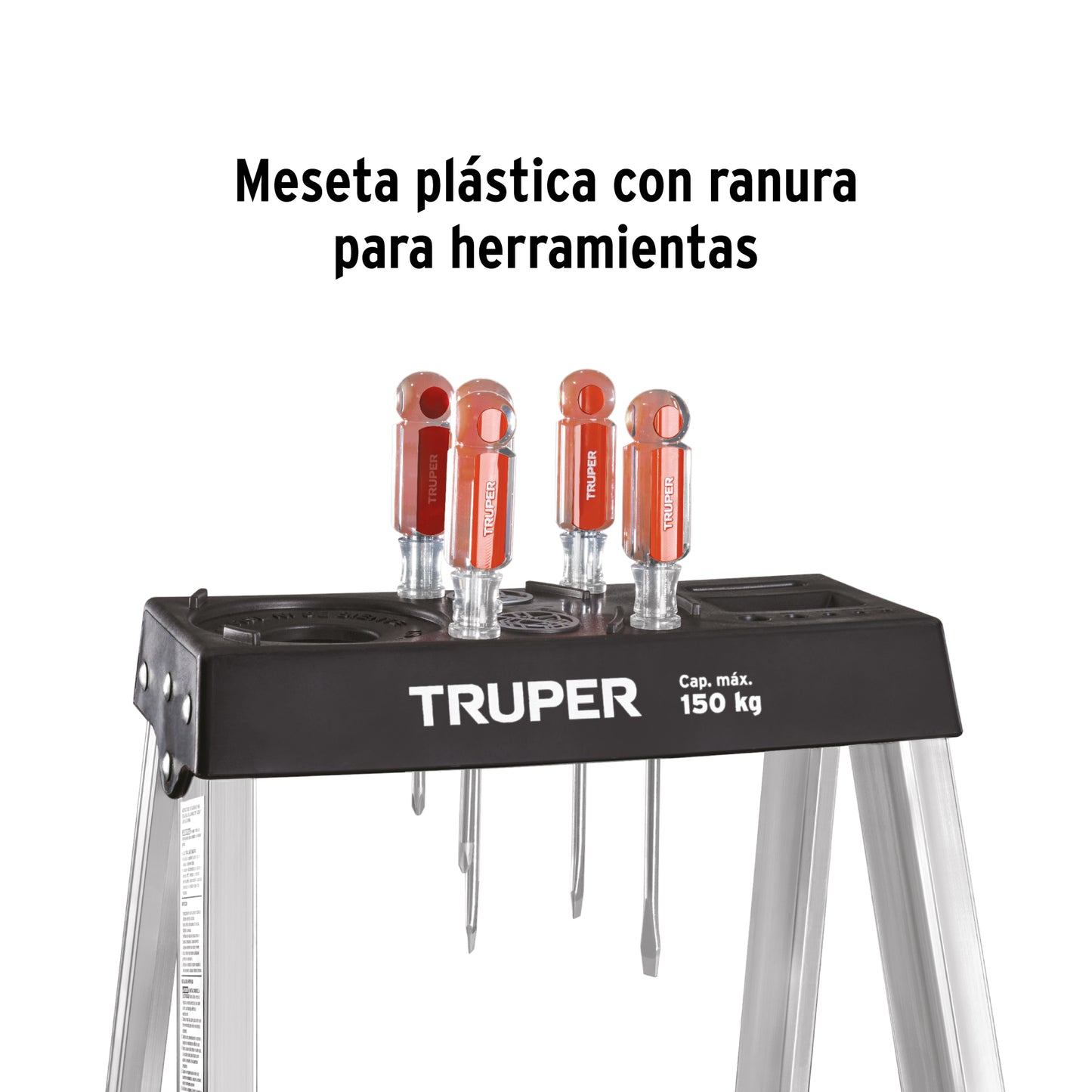 Escalera de tijera tipo III con bandeja 6 peldaños