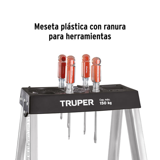 Escalera de tijera tipo III con bandeja 6 peldaños