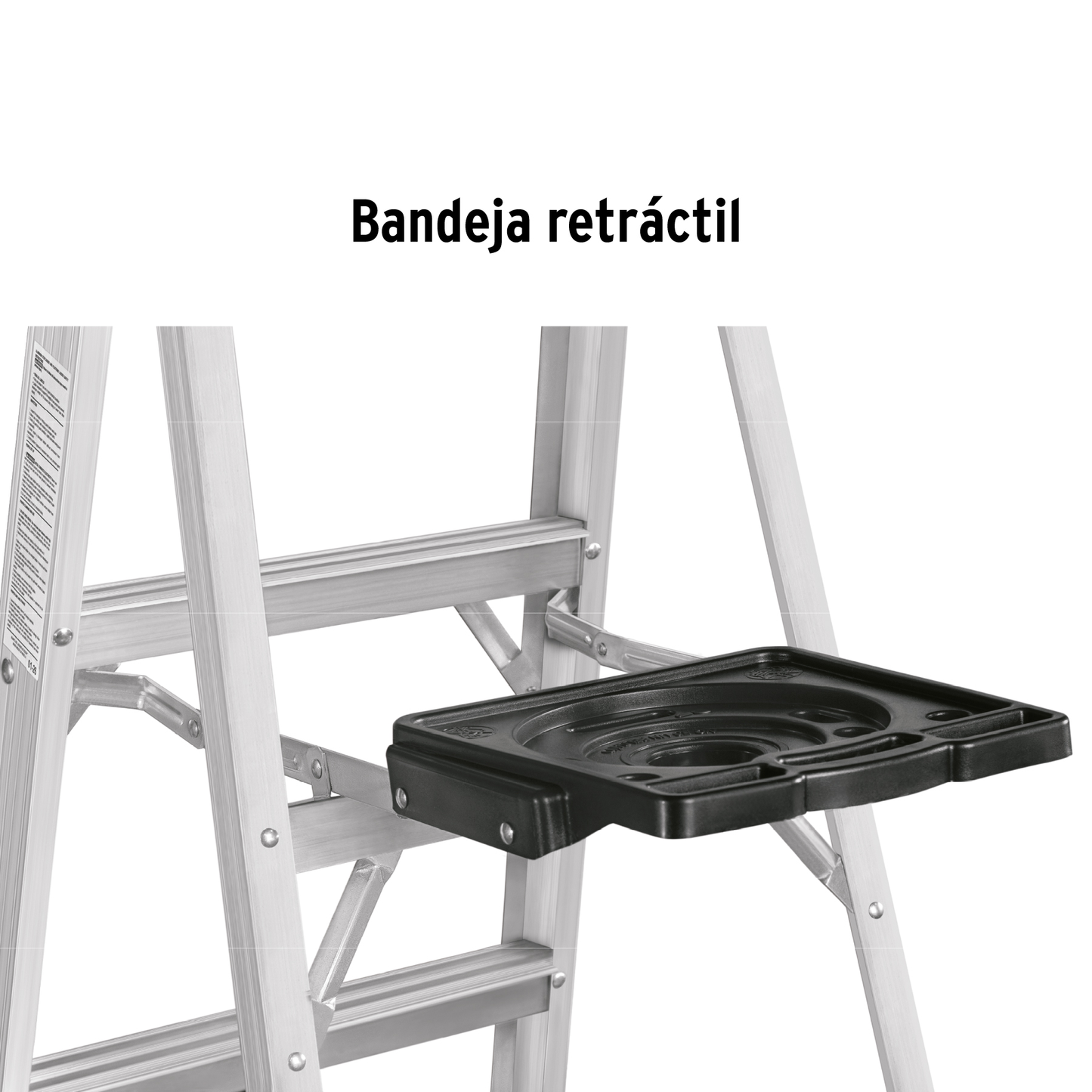 Escalera de tijera tipo III con bandeja 6 peldaños