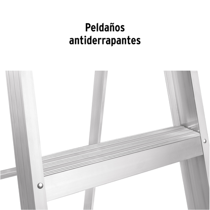 Escalera de tijera tipo III con bandeja 6 peldaños