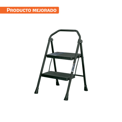 Escalerilla tubular, plegable, 2 peldaños
