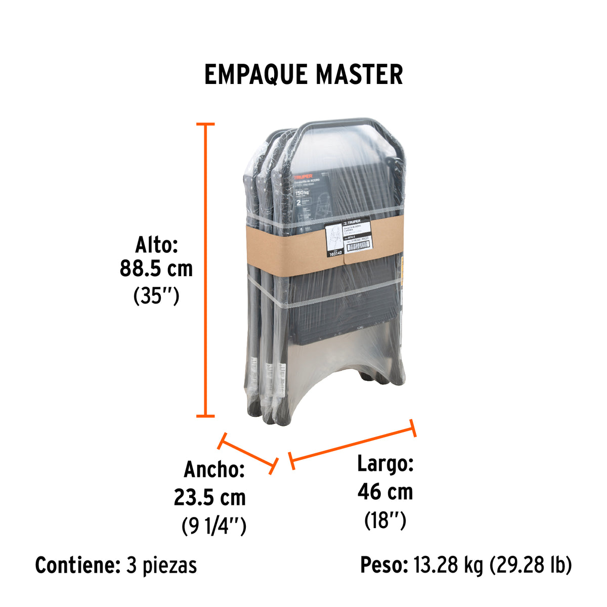 Escalerilla tubular, plegable, 2 peldaños · vista 6