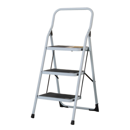 Escalera tubular plegable de 3 peldaños Tipo III fabricada en acero