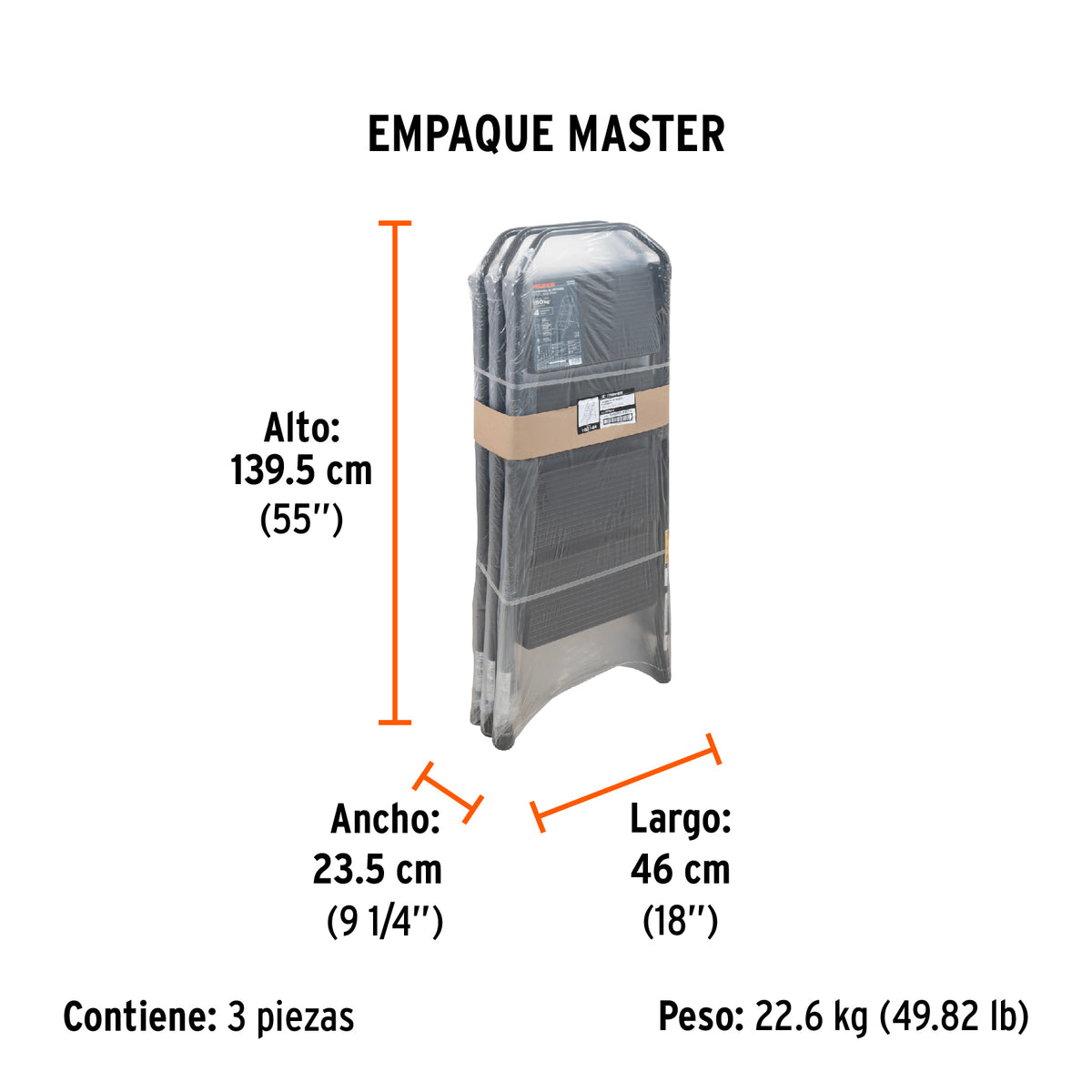 Escalerilla tubular, plegable, 4 peldaños · vista 6