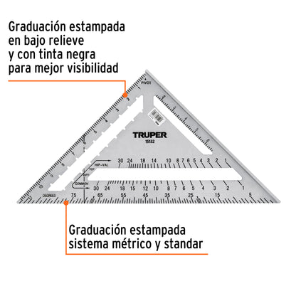 Escuadra de aluminio para muros de yeso 12