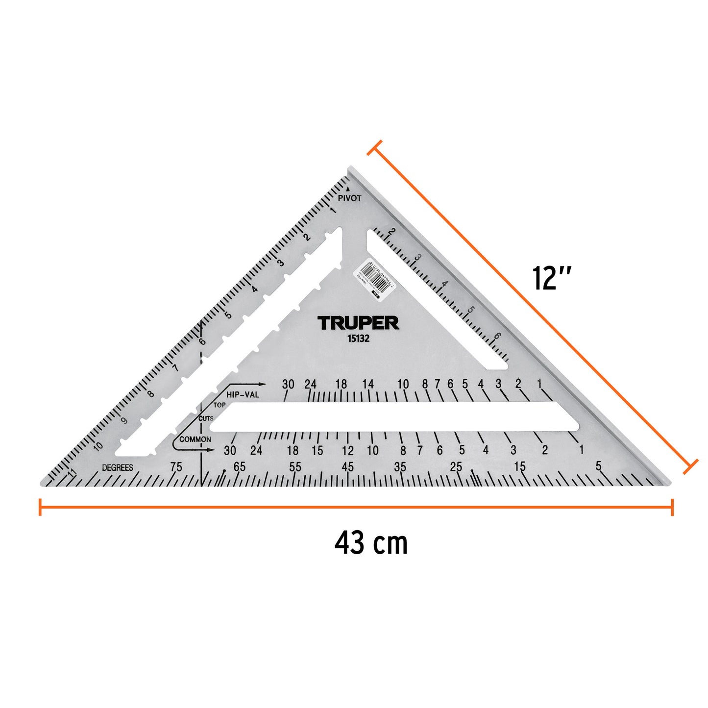 Escuadra de aluminio para muros de yeso 12