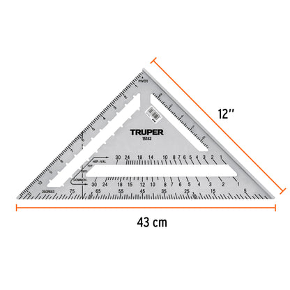 Escuadra de aluminio para muros de yeso 12