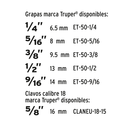 Engrapadora clavadora tipo pistola de uso rudo con cuerpo de aluminio y gatillo ergonómico
