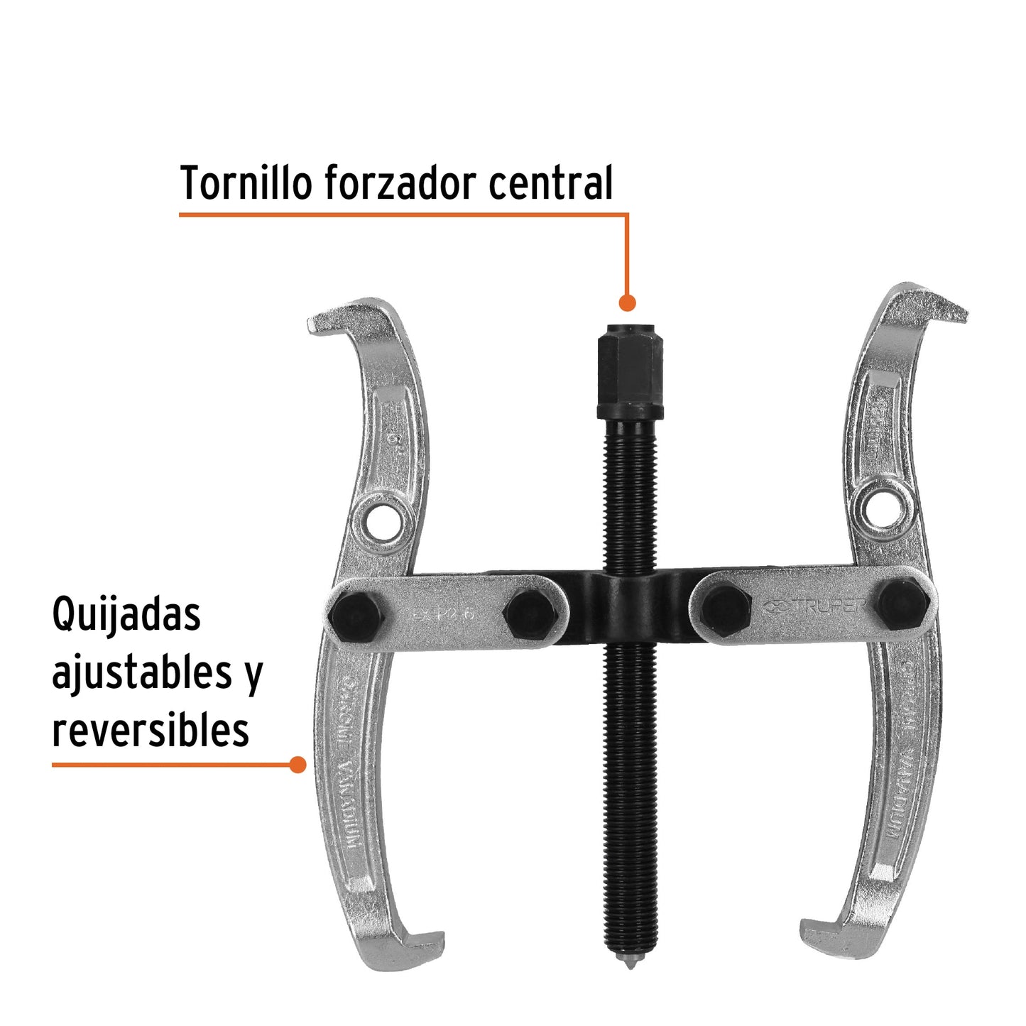 Extractor de poleas 2 quijadas 6 pulg