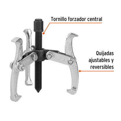 Extractor de poleas 3 quijadas 3 pulg