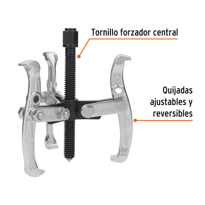 Extractor de poleas 3 quijadas 4 pulg