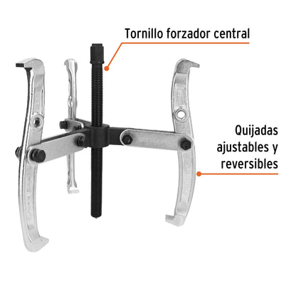 Extractor de poleas 3 quijadas 8 pulg
