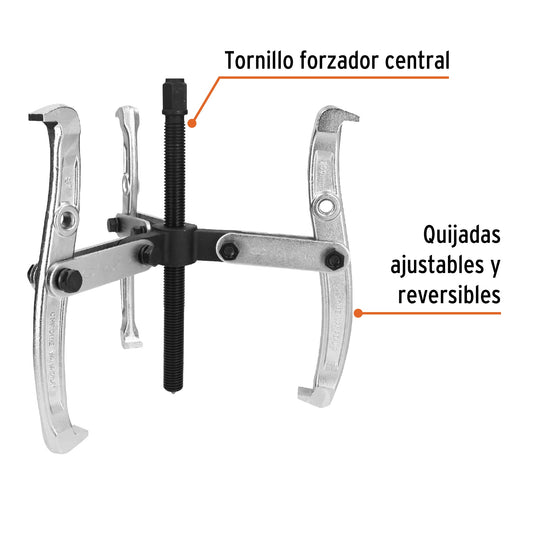 Extractor de poleas 3 quijadas 8 pulg