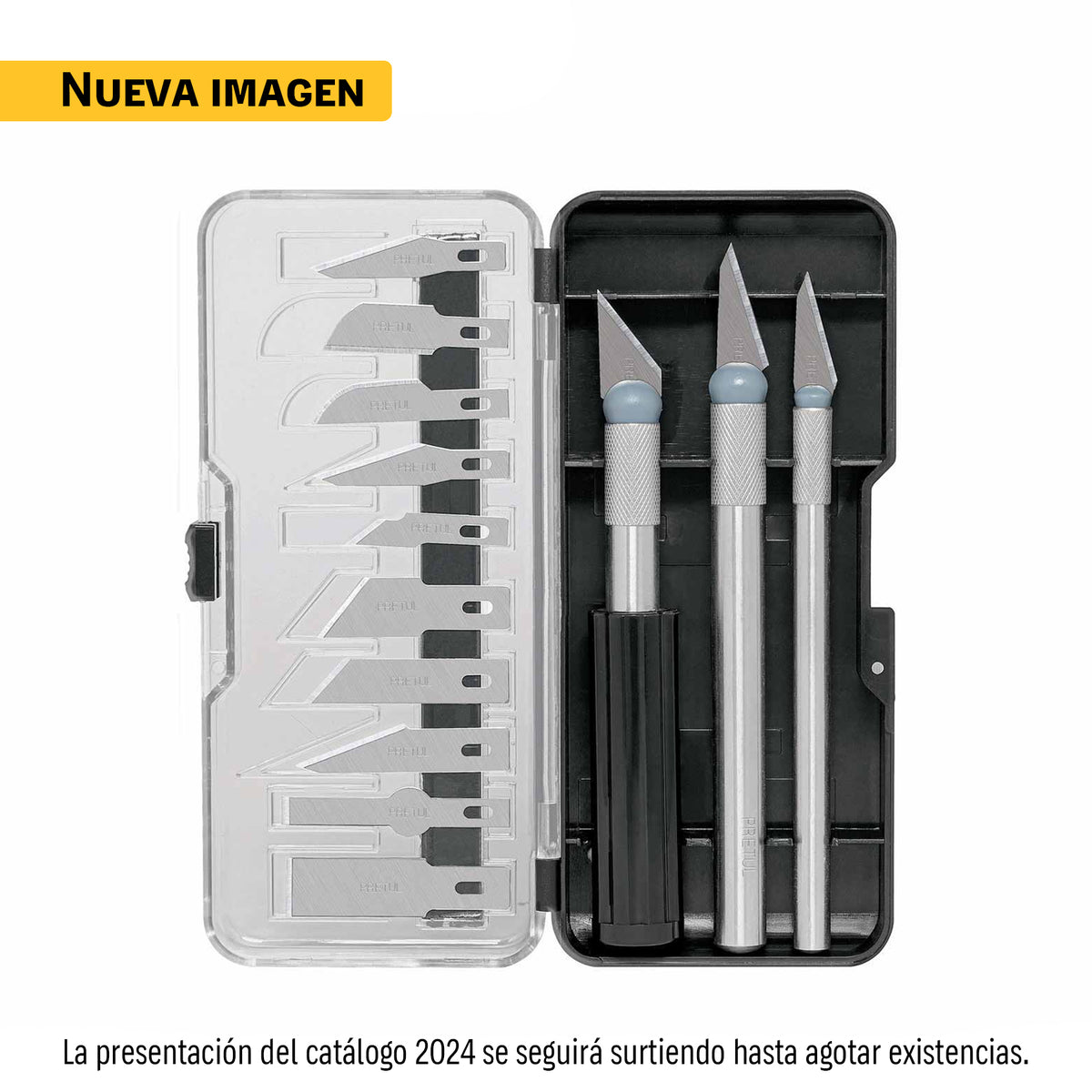 Juego de exactos con 13 cuchillas en estuche