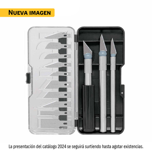 Juego de exactos con 13 cuchillas en estuche