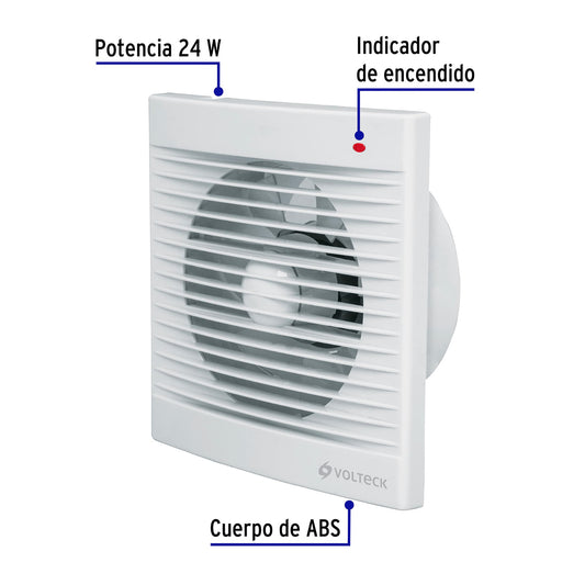 Extractor de aire de 6", blanco · vista 2