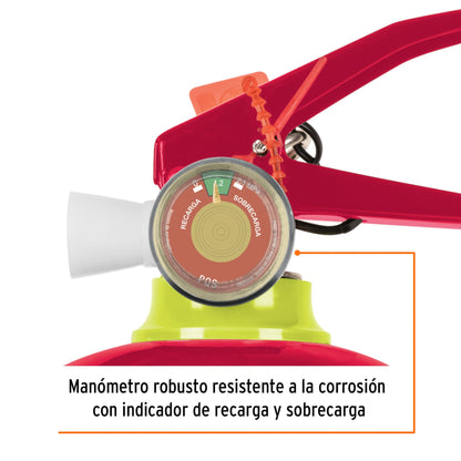 Extintor portátil recargable 1 kg polvo
