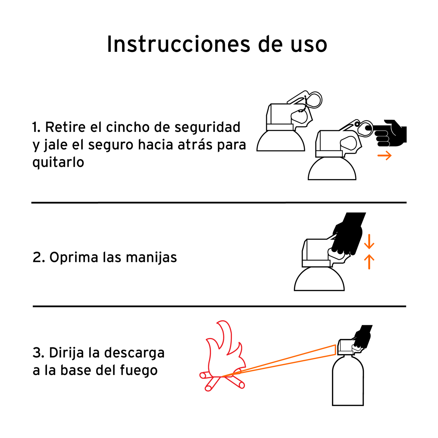 Extintor portátil desechable 300 g polvo