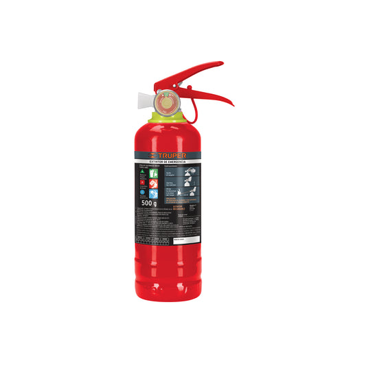 Extintor portátil recargable 0.5 kg polvo