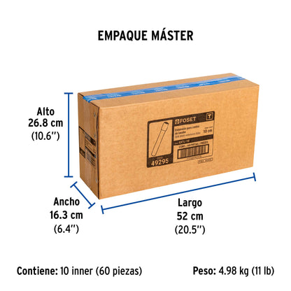 Extensión 10 cm latón cromado para contra de lavabo, 1-1/4" · vista 7