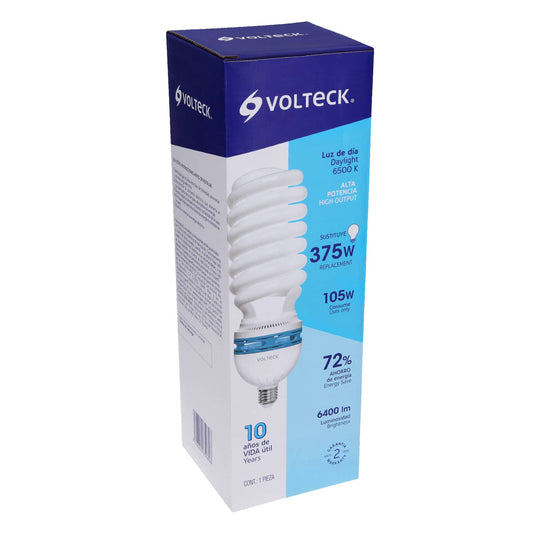 Lámpara espiral T5 de 105 W con luz de día