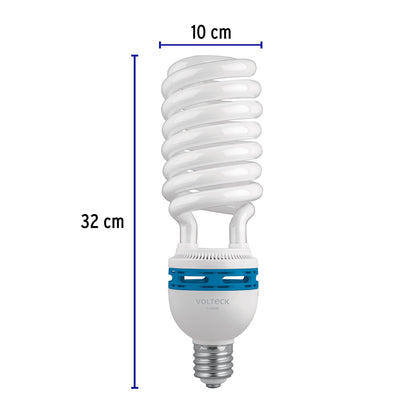 Lámpara espiral de 105 W con base E39 y luz de día