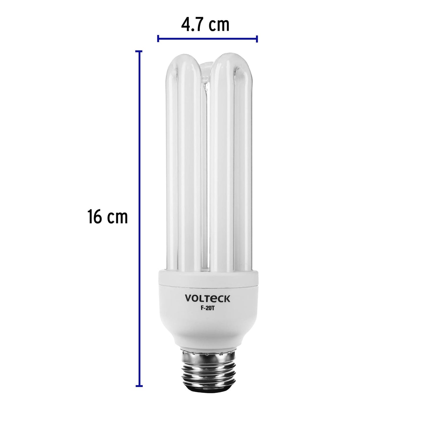 Lámpara triple T4 de 20 W con luz de día